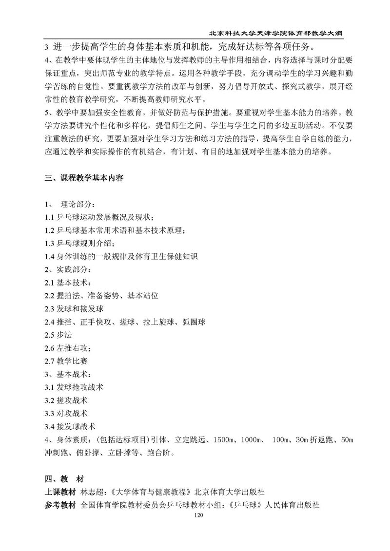 bevitor伟德国际1946官网体育部教学大纲