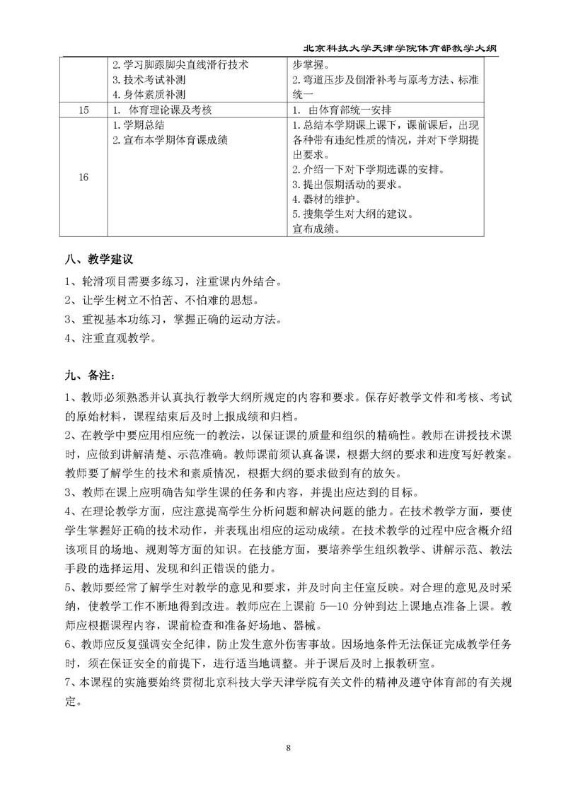 bevitor伟德国际1946官网体育部教学大纲