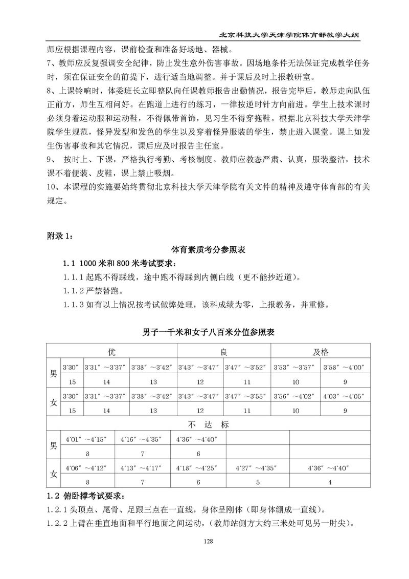 bevitor伟德国际1946官网体育部教学大纲