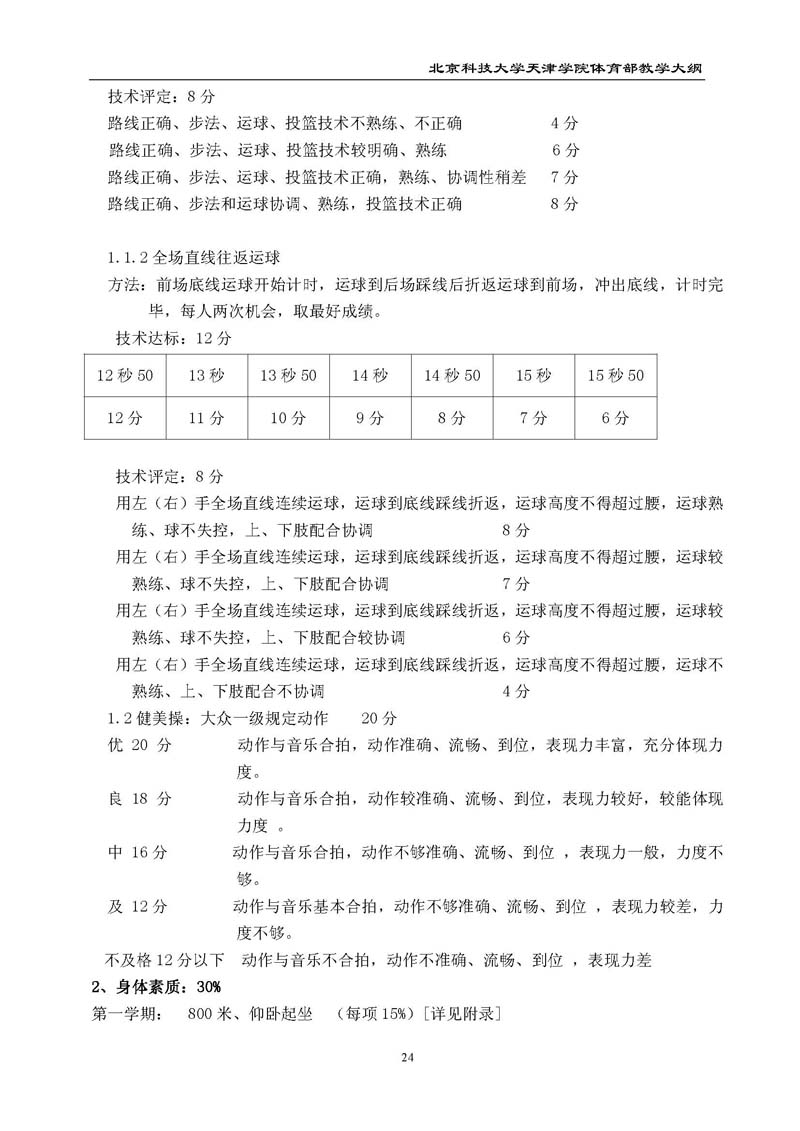 bevitor伟德国际1946官网体育部教学大纲