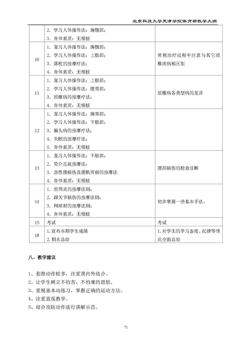 bevitor伟德国际1946官网体育部教学大纲